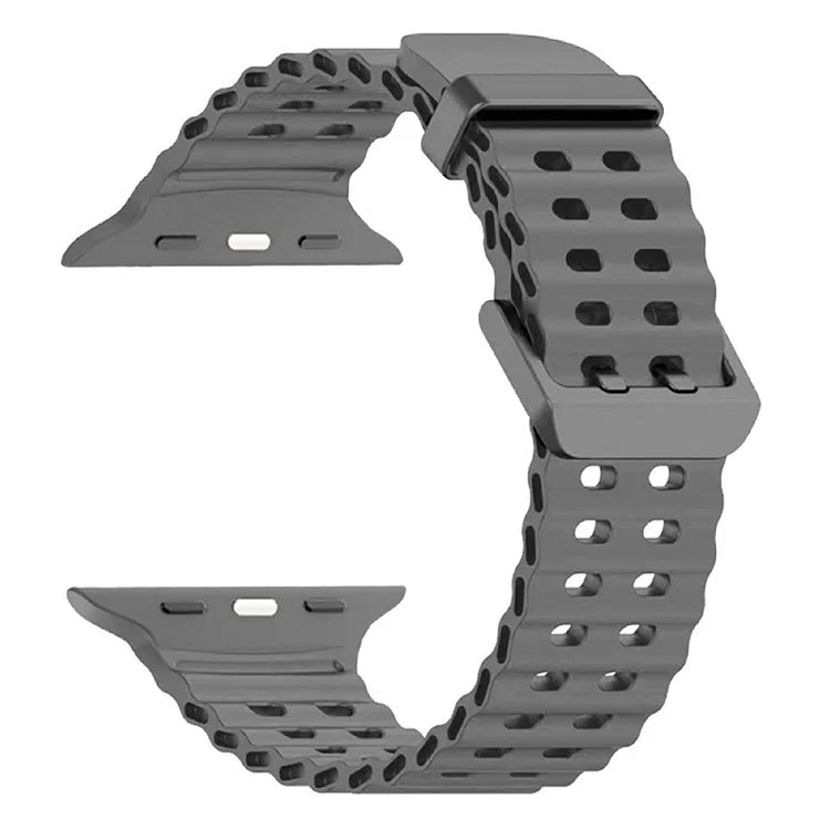 Silicone Strap for Apple Watch Series 10 46mm / Ultra 2 Ultra 49mm / Series 9 8 7 45mm / SE (2023) SE (2022) SE 6 5 4 44mm / 3 2 1 42mm