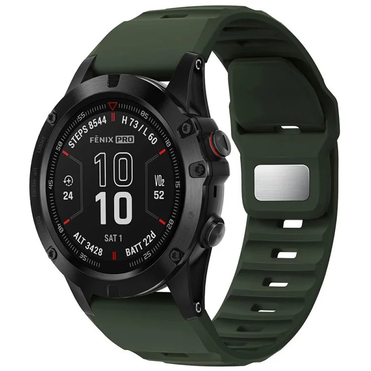 Silicone Strap for Garmin Fenix 7X Pro / Fenix 7X Quickfit 26mm Replacement Watch Band