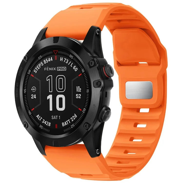 Silicone Strap for Garmin Fenix 7X Pro / Fenix 7X Quickfit 26mm Replacement Watch Band