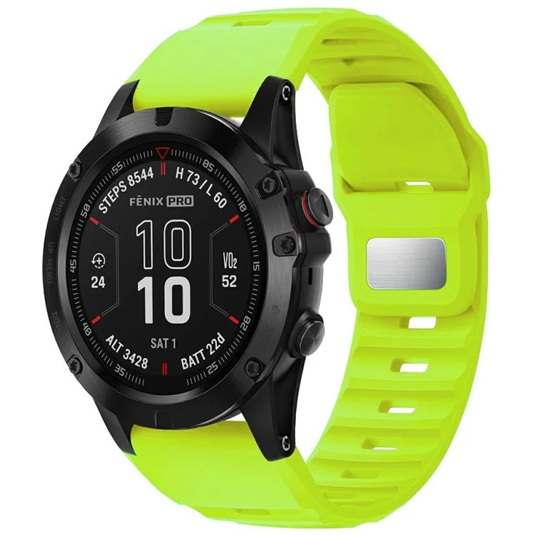 Silicone Strap for Garmin Fenix 7X Pro / Fenix 7X Quickfit 26mm Replacement Watch Band