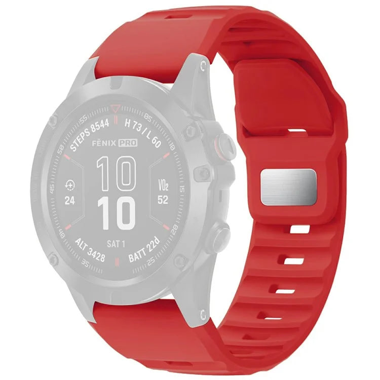 Silicone Strap for Garmin Fenix 7X Pro / Fenix 7X Quickfit 26mm Replacement Watch Band