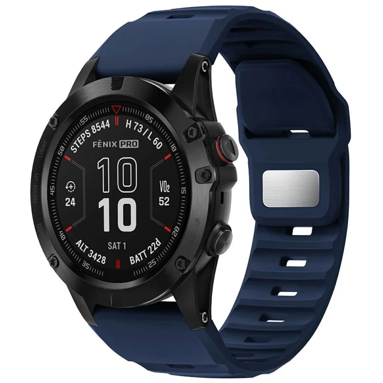 Silicone Strap for Garmin Fenix 7X Pro / Fenix 7X Quickfit 26mm Replacement Watch Band