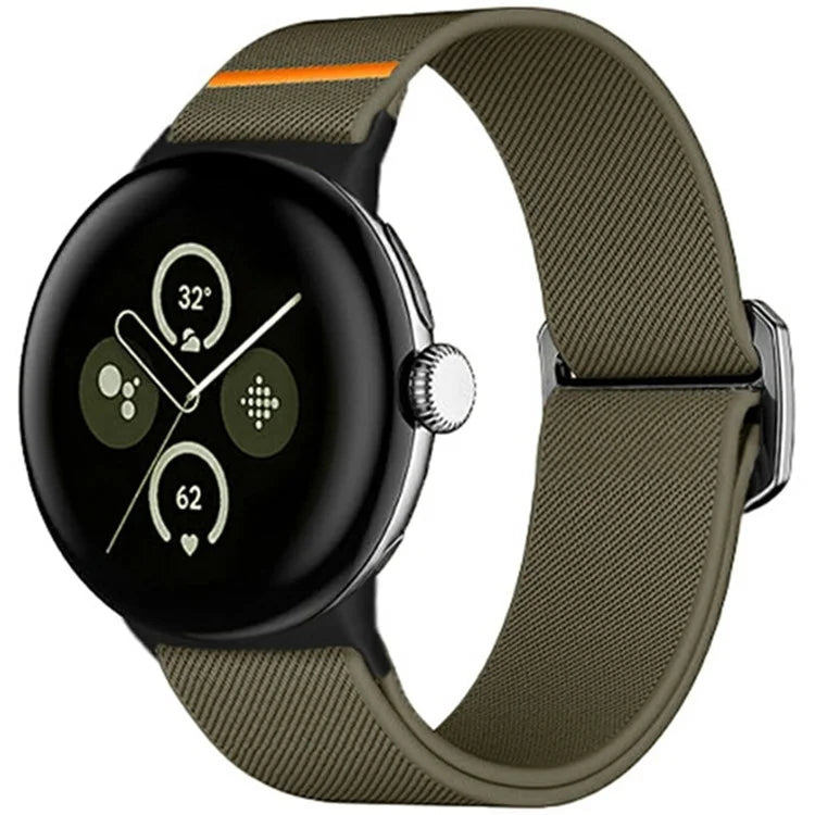 Nylon Strap for Google Pixel Watch 3 41mm / Watch 2 / Pixel Watch Elastic Replacement Watch Band