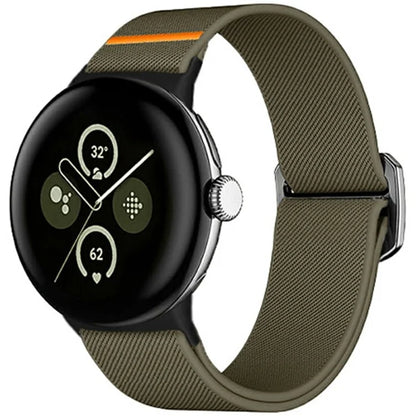 Nylon Strap for Google Pixel Watch 3 41mm / Watch 2 / Pixel Watch Elastic Replacement Watch Band