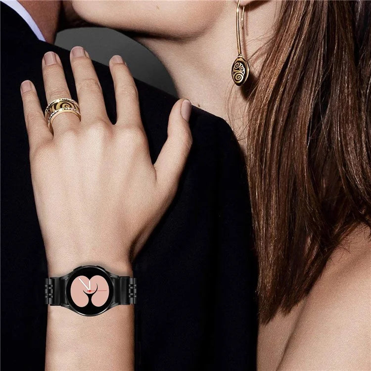 For Samsung Galaxy Watch7 44mm 40mm Metal Watch Band 7-Beads Strap with Quick Release Connector