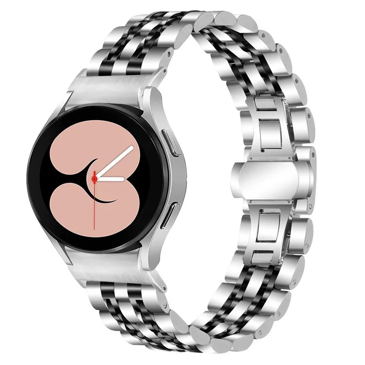 For Samsung Galaxy Watch7 44mm 40mm Metal Watch Band 7-Beads Strap with Quick Release Connector