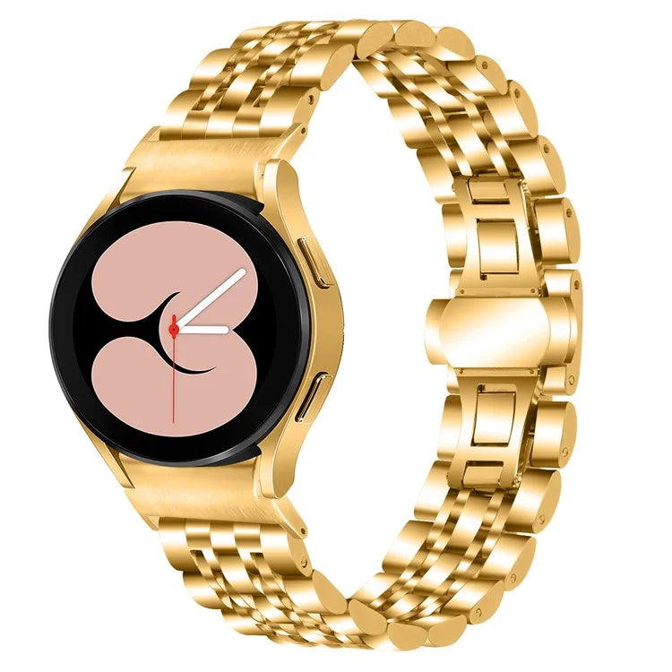 For Samsung Galaxy Watch7 44mm 40mm Metal Watch Band 7-Beads Strap with Quick Release Connector