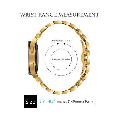 For Samsung Galaxy Watch7 44mm 40mm Metal Watch Band 7-Beads Strap with Quick Release Connector