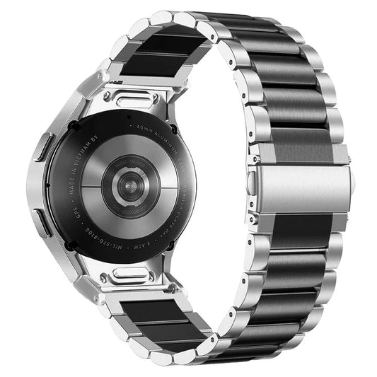 For Samsung Galaxy Watch7 40mm / 44mm Strap Quick Release Connector Stainless Steel Watch Band