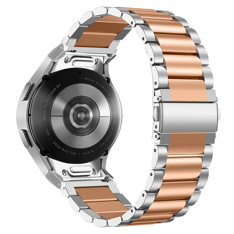 For Samsung Galaxy Watch7 40mm / 44mm Strap Quick Release Connector Stainless Steel Watch Band