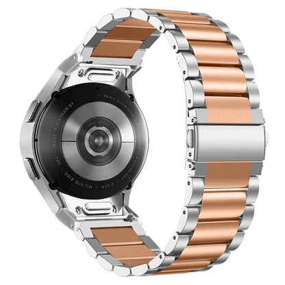 For Samsung Galaxy Watch7 40mm / 44mm Strap Quick Release Connector Stainless Steel Watch Band