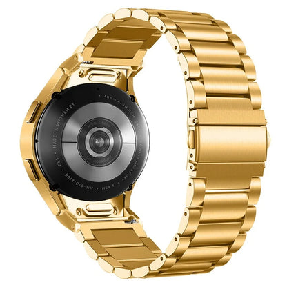 For Samsung Galaxy Watch7 40mm / 44mm Strap Quick Release Connector Stainless Steel Watch Band