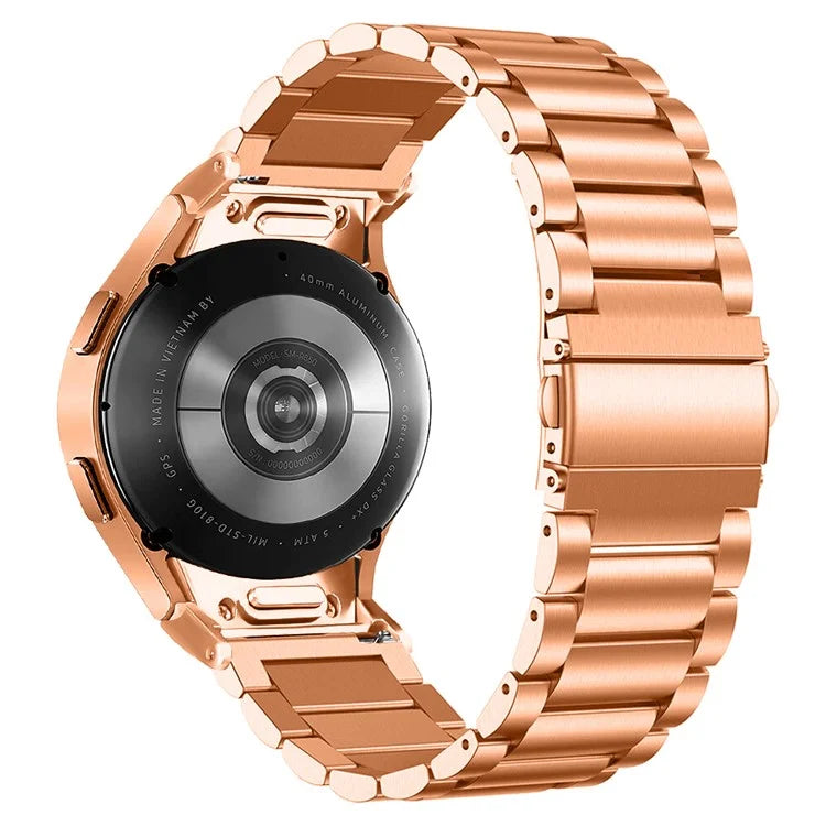 For Samsung Galaxy Watch7 40mm / 44mm Strap Quick Release Connector Stainless Steel Watch Band