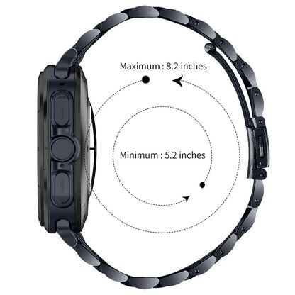 For Samsung Galaxy Watch Ultra 47mm Replacement Band 7-Bead Stainless Steel Smart Watch Strap