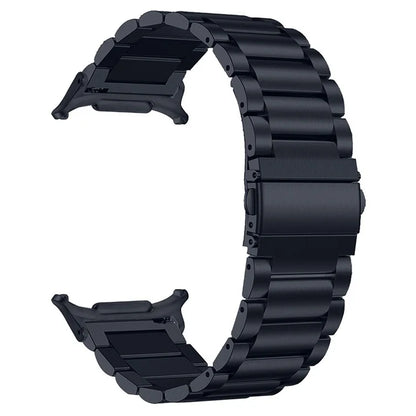 For Samsung Galaxy Watch Ultra 47mm Replacement Strap 3-Bead Stainless Steel Smart Watch Band, Grey