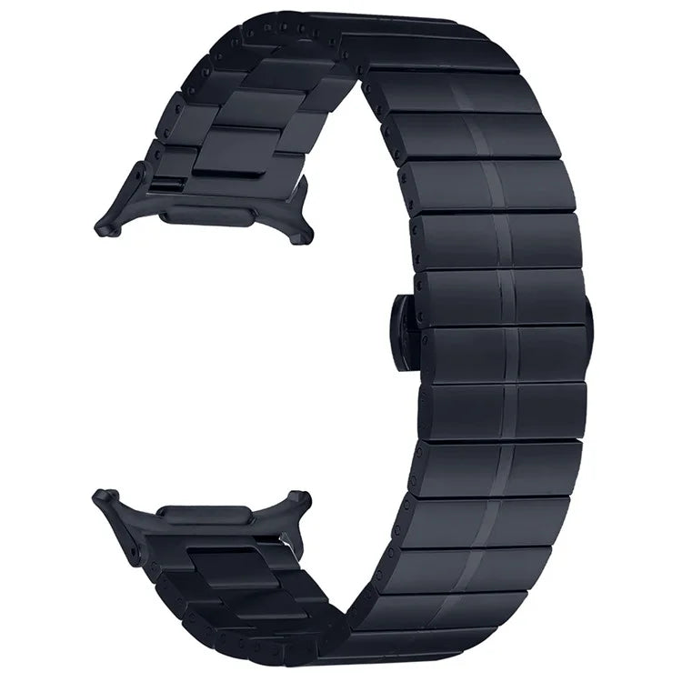 For Samsung Galaxy Watch Ultra 47mm Watch Band Stainless Steel Butterfly Buckle Strap