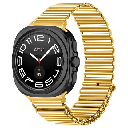 For Samsung Galaxy Watch Ultra 47mm Replacement Strap Stainless Steel Smart Watch Band