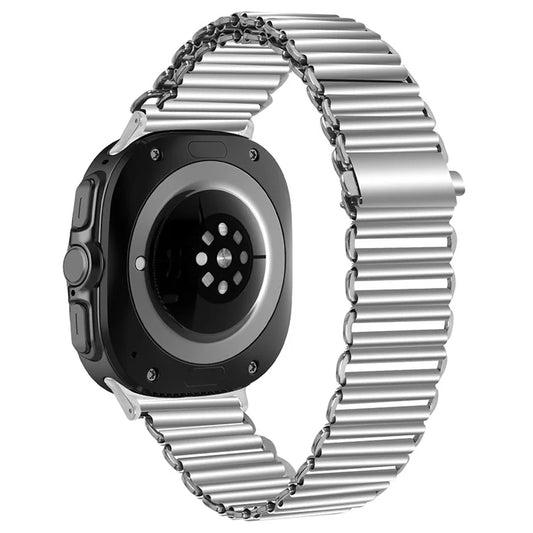 For Samsung Galaxy Watch Ultra 47mm Replacement Strap Stainless Steel Smart Watch Band, Silver
