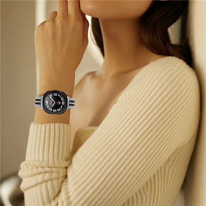 For Samsung Galaxy Watch Ultra 47mm Watch Band Stainless Steel 5-Beads Wrist Strap