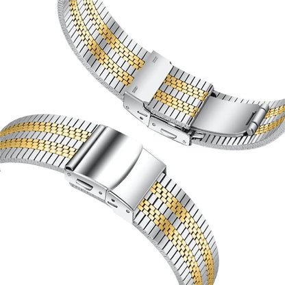 For Samsung Galaxy Watch Ultra 47mm Watch Band Stainless Steel 5-Beads Wrist Strap