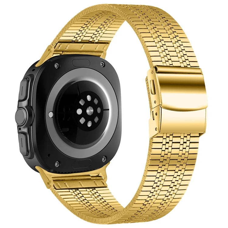 For Samsung Galaxy Watch Ultra 47mm Watch Band Stainless Steel 5-Beads Wrist Strap