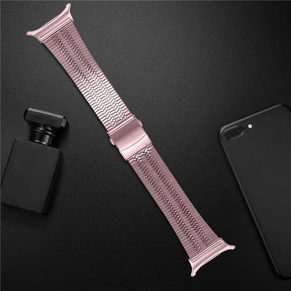 For Samsung Galaxy Watch Ultra 47mm Watch Band Stainless Steel 5-Beads Wrist Strap