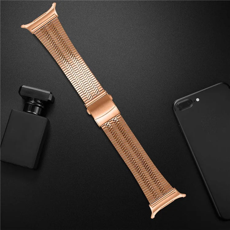 For Samsung Galaxy Watch Ultra 47mm Watch Band Stainless Steel 5-Beads Wrist Strap