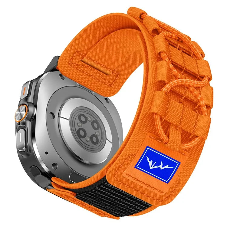 For Samsung Galaxy Watch Ultra 47mm Nylon Watch Strap Track Braided Rope Strap