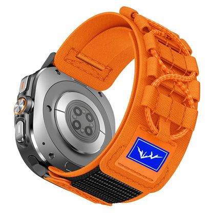 For Samsung Galaxy Watch Ultra 47mm Nylon Watch Strap Track Braided Rope Strap