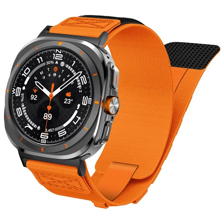 For Samsung Galaxy Watch Ultra 47mm Nylon Watch Strap Track Braided Rope Strap
