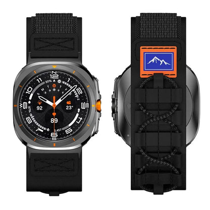 For Samsung Galaxy Watch Ultra 47mm Nylon Watch Strap Track Braided Rope Strap