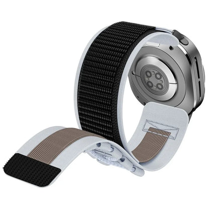 For Samsung Galaxy Watch Ultra 47mm Nylon Watch Strap Track Braided Rope Strap