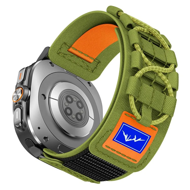 For Samsung Galaxy Watch Ultra 47mm Nylon Watch Strap Track Braided Rope Strap
