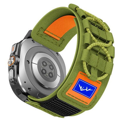 For Samsung Galaxy Watch Ultra 47mm Nylon Watch Strap Track Braided Rope Strap
