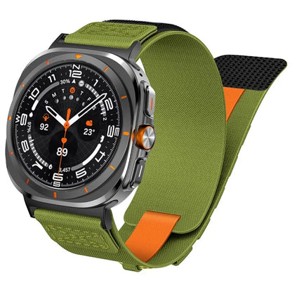 For Samsung Galaxy Watch Ultra 47mm Nylon Watch Strap Track Braided Rope Strap