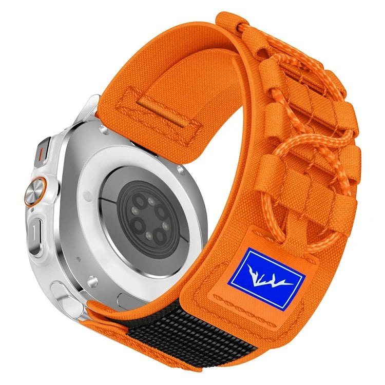 For Samsung Galaxy Watch Ultra 47mm Nylon Watch Strap Track Braided Rope Strap