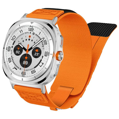 For Samsung Galaxy Watch Ultra 47mm Nylon Watch Strap Track Braided Rope Strap