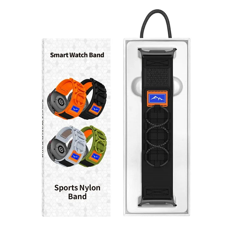 For Samsung Galaxy Watch Ultra 47mm Nylon Watch Strap Track Braided Rope Strap