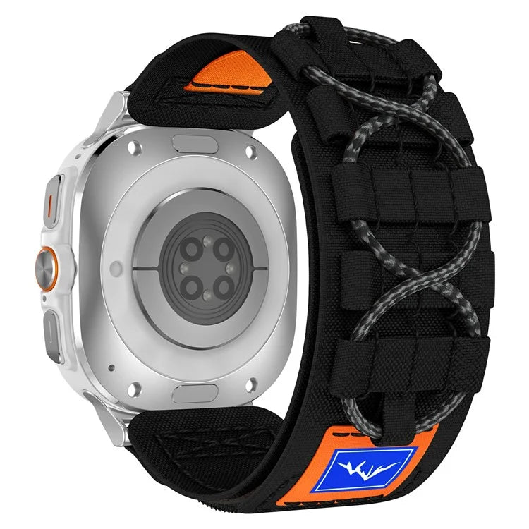For Samsung Galaxy Watch Ultra 47mm Nylon Watch Strap Track Braided Rope Strap