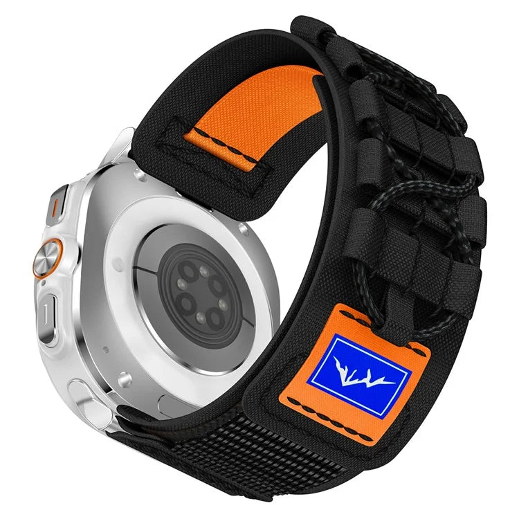 For Samsung Galaxy Watch Ultra 47mm Nylon Watch Strap Track Braided Rope Strap