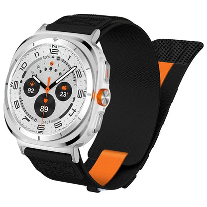 For Samsung Galaxy Watch Ultra 47mm Nylon Watch Strap Track Braided Rope Strap
