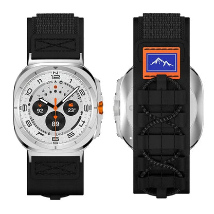 For Samsung Galaxy Watch Ultra 47mm Nylon Watch Strap Track Braided Rope Strap
