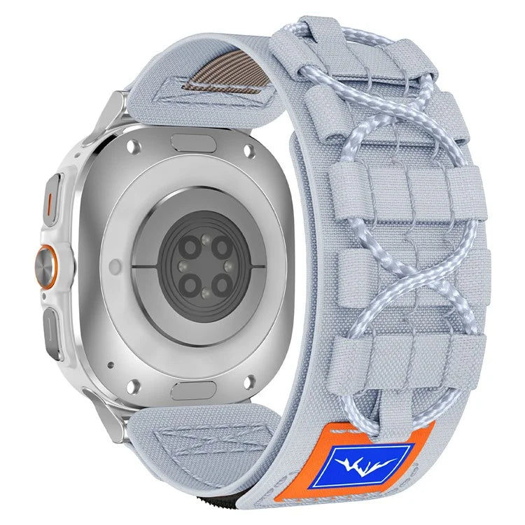 For Samsung Galaxy Watch Ultra 47mm Nylon Watch Strap Track Braided Rope Strap