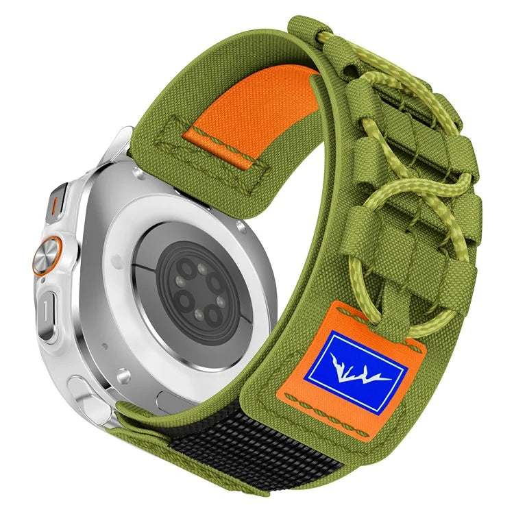 For Samsung Galaxy Watch Ultra 47mm Nylon Watch Strap Track Braided Rope Strap