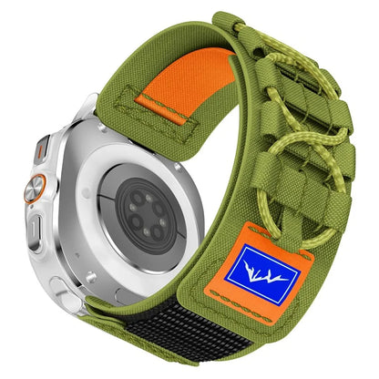 For Samsung Galaxy Watch Ultra 47mm Nylon Watch Strap Track Braided Rope Strap