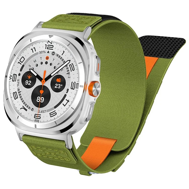 For Samsung Galaxy Watch Ultra 47mm Nylon Watch Strap Track Braided Rope Strap