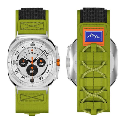 For Samsung Galaxy Watch Ultra 47mm Nylon Watch Strap Track Braided Rope Strap