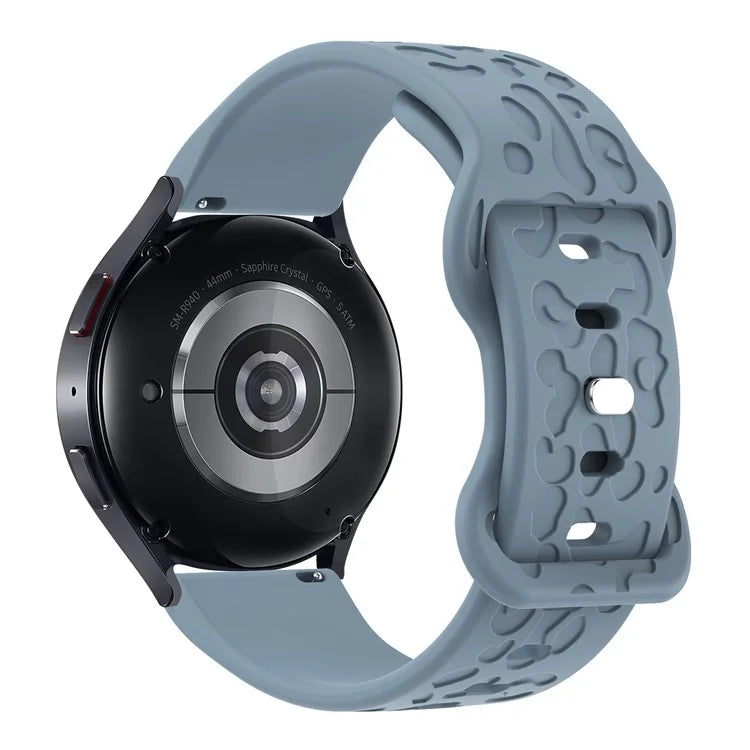 KALEBOL 22mm Silicone Strap for Huawei Watch 4 / 4 Pro / GT 4 46mm Leopard Texture Watch Band