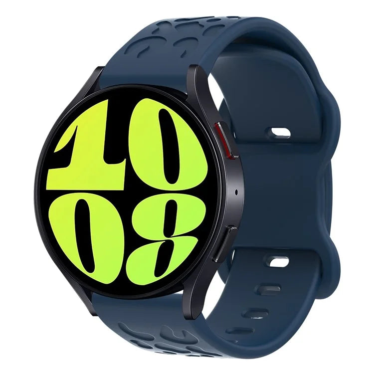 KALEBOL 20mm Silicone Strap for Huawei Watch GT 3 42mm / GT 3 Pro 43mm Leopard Texture Watch Band