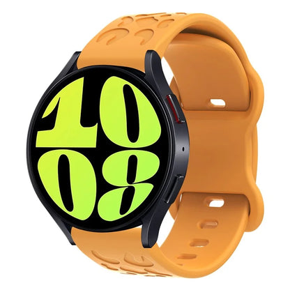 KALEBOL 18mm Silicone Strap for Huawei Watch GT 4 41mm / Garmin Venu 3S Leopard Texture Watch Band